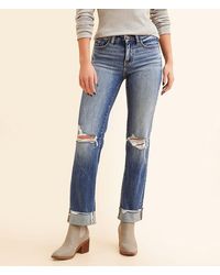 BKE - Andi Cropped Straight Stretch Cuffed Jean - Lyst