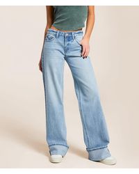 Flying Monkey - Baggy Low Rise Wide Leg Stretch Cuffed Jean - Lyst