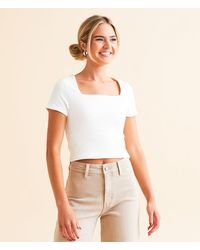 Buckle Black - Shaping & Smoothing Cropped Top - Lyst