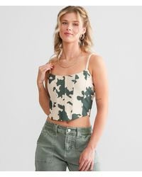 Willow & Root - Camo Cow Print Cropped Tube Top - Lyst