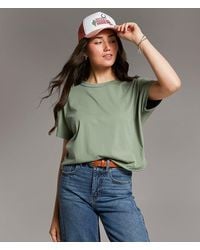 BKE - Dolman Cropped T-Shirt - Lyst
