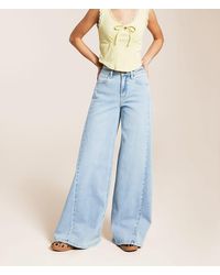 VERVET by Flying Monkey;Flying Monkey - Vervet By Flying Monkey Olivia Wide Leg Stretch Jean - Lyst