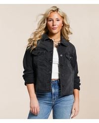 Hidden Jeans - Destructed Denim Stretch Jacket - Lyst
