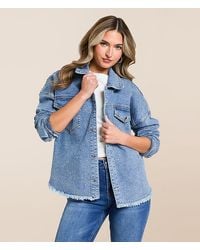 Veveret - Rhinestone Denim Jacket - Lyst
