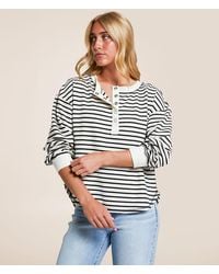 Blu Pepper - Striped Henley - Lyst