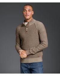 Outpost Makers - Textured Snap Henley Sweater - Lyst