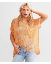 Daytrip - Open Stitch Sweater - Lyst