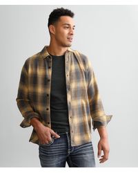 Departwest - Textured Flannel Shirt - Lyst