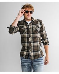 BKE - Plaid Tailored Flannel Shirt - Lyst