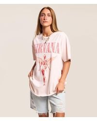 Merch Traffic - Nirvana Floral Oversized Band T-Shirt - Lyst