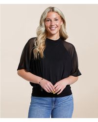 Daytrip - Mesh Dolman Top - Lyst