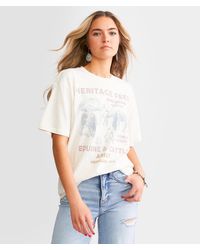 Ariat - Heritage Feed Boyfriend T-shirt - Lyst