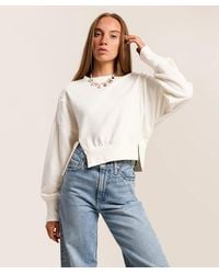 FITZ + EDDI - Split Hem Cropped Pullover - Lyst
