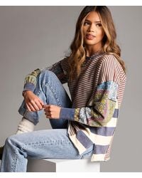 BKE - Mixed Stripe Oversized Pullover - Lyst