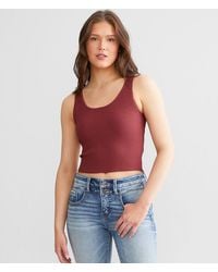 BKE - Ribbed Tank Top - Lyst