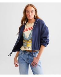 BKE - Fleece Cropped Hoodie - Lyst