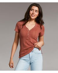BKE - Open Weave Henley - Lyst