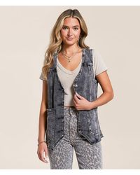 Willow & Root - Oversized Denim Vest - Lyst