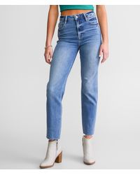 Hidden Jeans - Tracey High Rise Cropped Straight Stretch Jean - Lyst