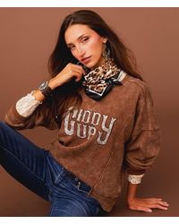 Sterling & Stitch - Giddy Up Camo Pullover - Lyst