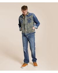 True Religion Jimmy Curved Seam Denim Jacket in Blue for Men