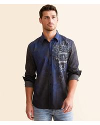 Affliction - Wage Chaos Stretch Shirt - Lyst