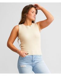 BKE - High Neck Tank Top - Lyst