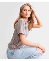 Gilded Intent - Side Lace-up T-shirt - Lyst