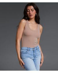 Buckle Black - Zoey Ribbed Tank Top - Lyst