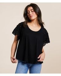 Daytrip - Flowy Ribbed Top - Lyst