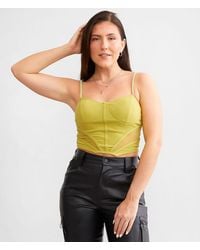 Willow & Root - Rhinestone Corset Tank Top - Lyst