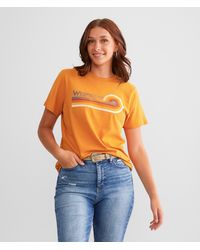 Wrangler - Retro Lines T-shirt - Lyst