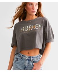 Hurley - Jungleer Boyfriend Cropped T-shirt - Lyst