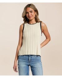 Blu Pepper - Open Back Tie Tank Top - Lyst