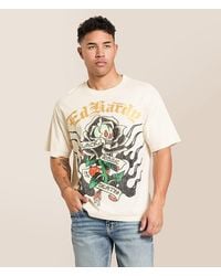Ed Hardy - Rose T-Shirt - Lyst