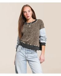 Gilded Intent - Washed Cheetah Pullover - Lyst