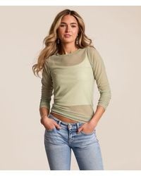 Willow & Root - Polka Dot Mesh Top - Lyst
