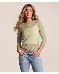 Willow & Root - Polka Dot Mesh Top - Lyst