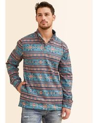 Departwest - Southwestern Quarter Snap Pullover - Lyst