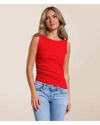 Willow & Root - Asymmetrical Ribbed Tank Top - Lyst