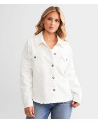 Veveret - Rhinestone Denim Jacket - Lyst