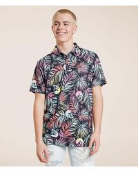 Departwest - Tropical Skull Performance Polo - Lyst