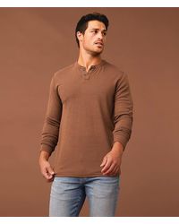 Outpost Makers - Ribbed Henley - Lyst