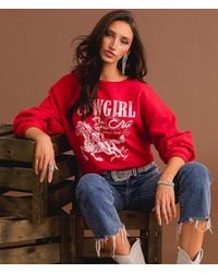 Sterling & Stitch - Cowgirl Era Oversized Pullover - Lyst