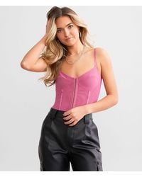 Free People - Night Rhythm Corset Bodysuit - Lyst