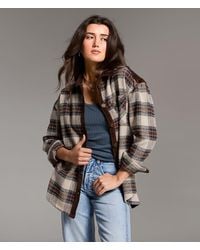 BKE - Oversized Plaid Shacket - Lyst