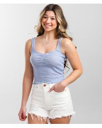 Billabong - Searching For Sun Cropped Tank Top - Lyst