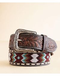 Ariat - Seed Bead Leather Belt - Lyst