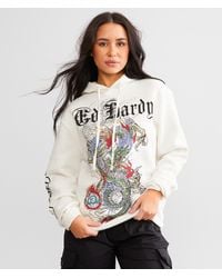 Ed Hardy - Japan Dragon Hooded Sweatshirt - Lyst