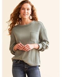 BKE - Pieced Waffle Knit Top - Lyst